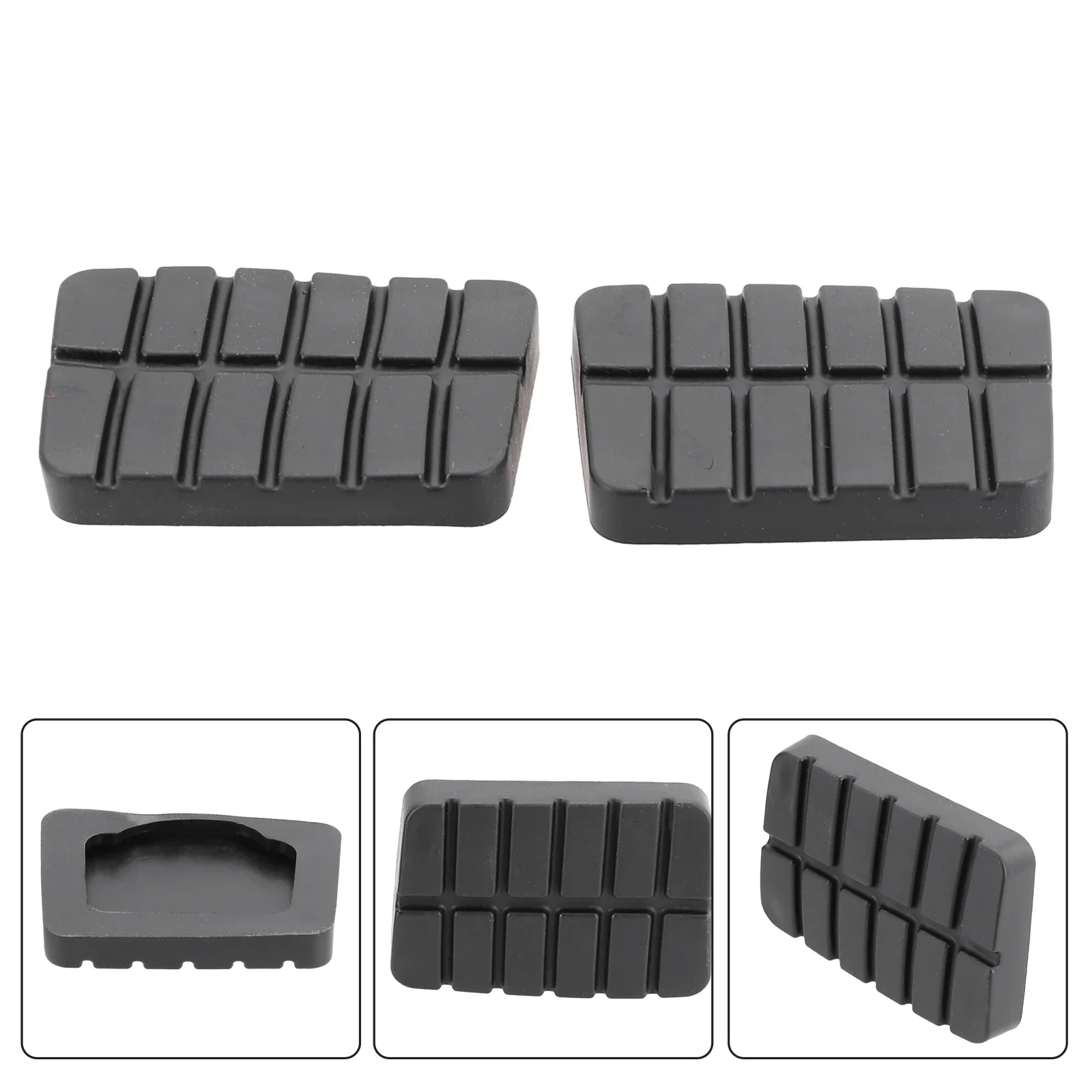 Car Accessories Brake Clutch Pedal Pads 46531-M3000 ABS Black Direct Fit Plug-and-play For Datsun 210 1974-1982