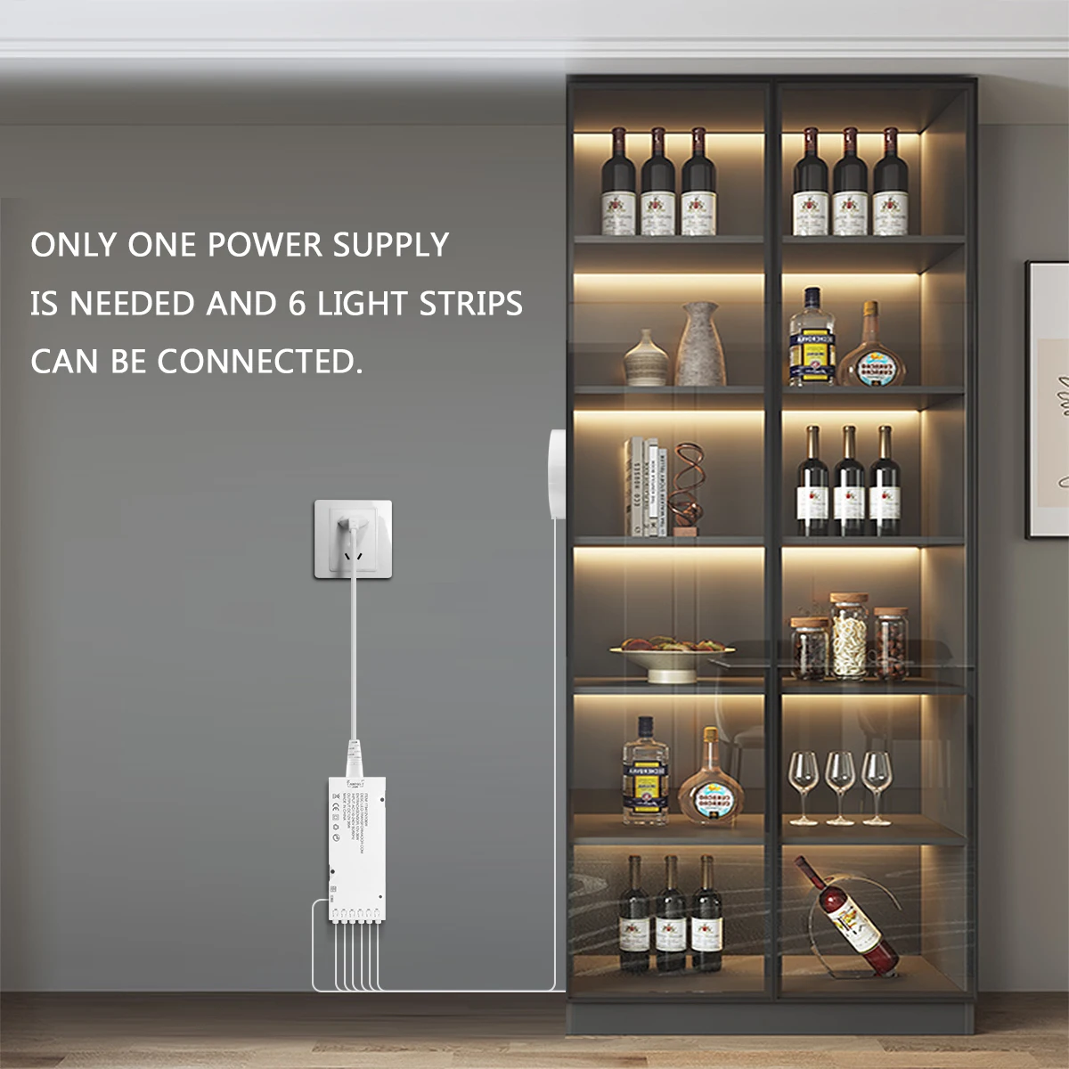 Tira LED integrada lineal COB, Panel de rejilla de techo, luces de decoración de pared, cinta LED, lámpara de pared ambiental autoadhesiva para sala de estar