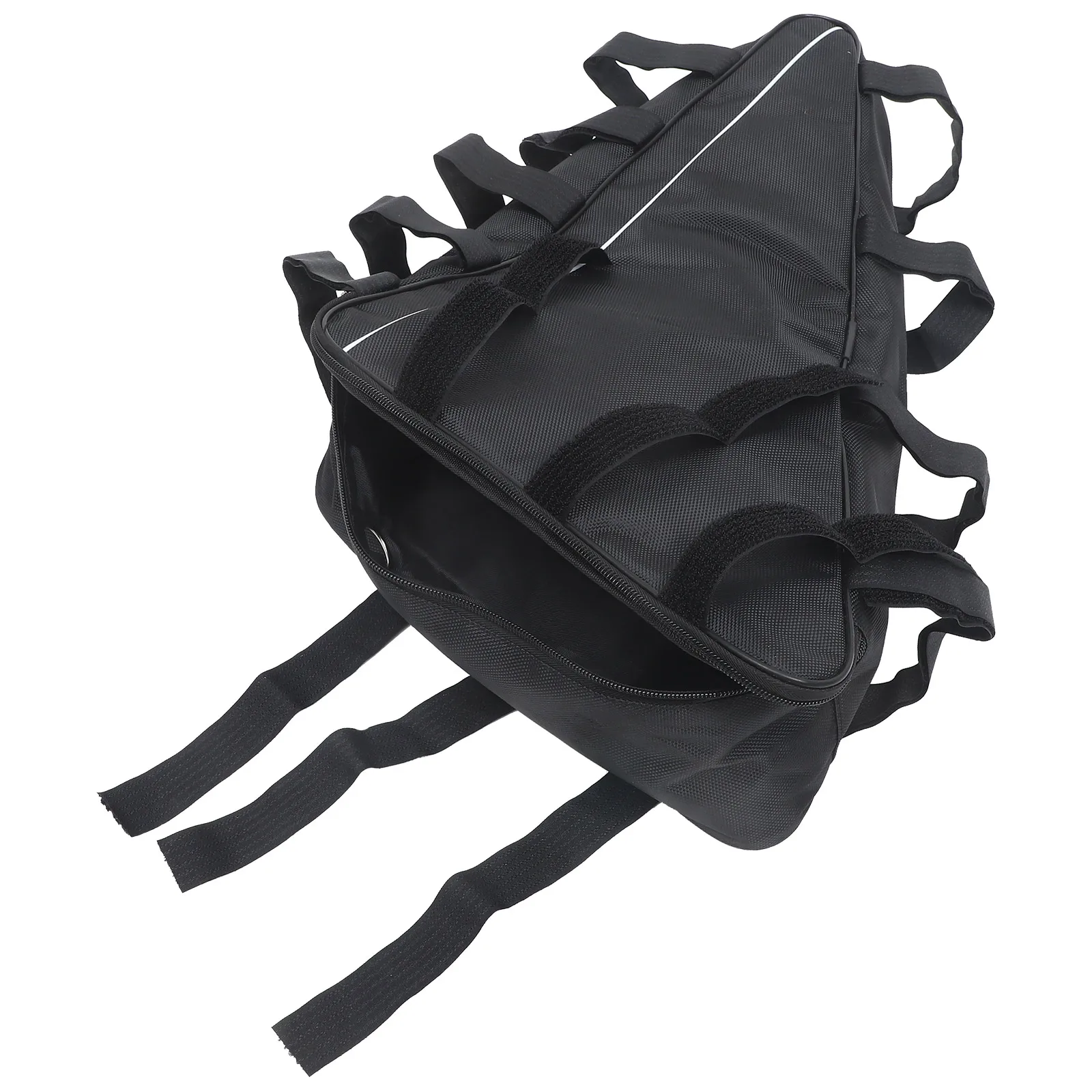 

Triangle Bag Large Capacity 49x41x30x11 Weather Resistant Black Oxford Cloth Bike Frame Storage Pouch For Cycling Electric