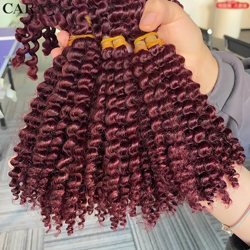 Afro Kinky Curly Microlocs Hair Extensions Knotless Locks Hair Braids Bulk Hair For Braiding Crochet Braids For Black No Weft