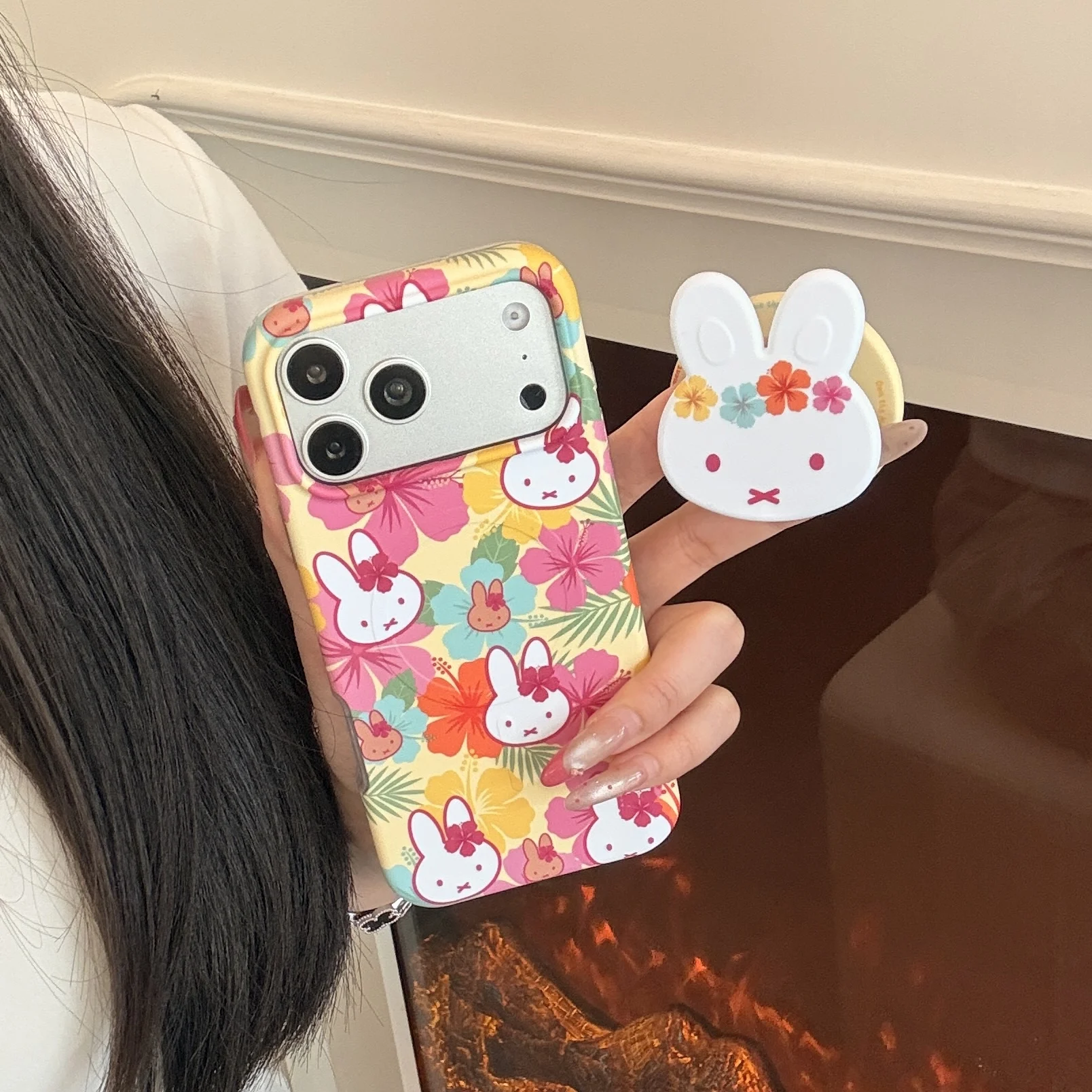 3D Printing Rabbit - Fashion Hawaii Style Hibiscus Floral Bunny