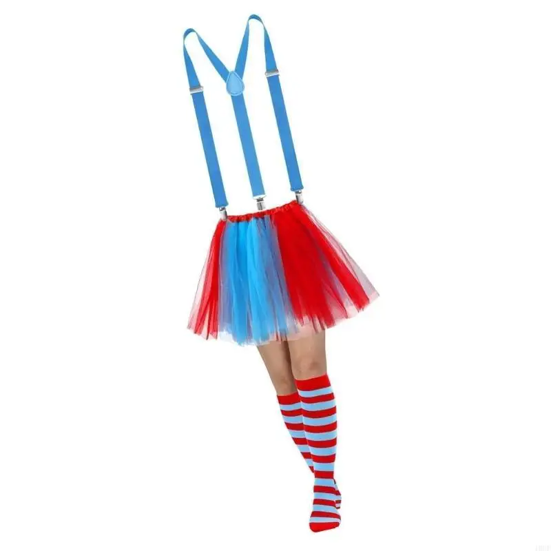 Soft Tulle Girls Christmas Halloween Cosplay Costumes Jupe Mesh Jupe colorée Jupe Tenues Rainbow Tutu Jupe courte