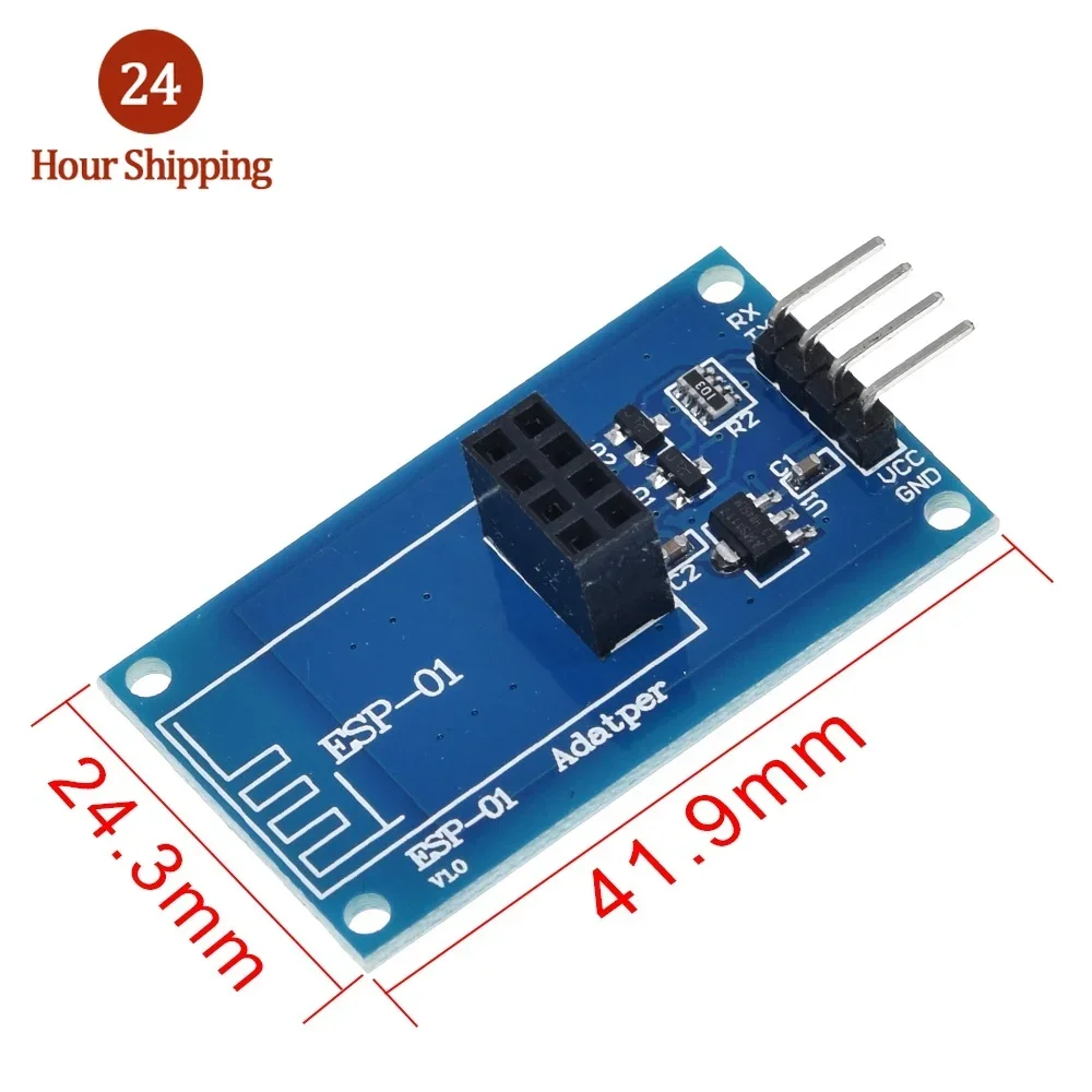 ESP8266 ESP-01 Serial WiFi Wireless Adapter Module 3.3V 5V Esp01 Breakout PCB Adapters Compatible For Arduino