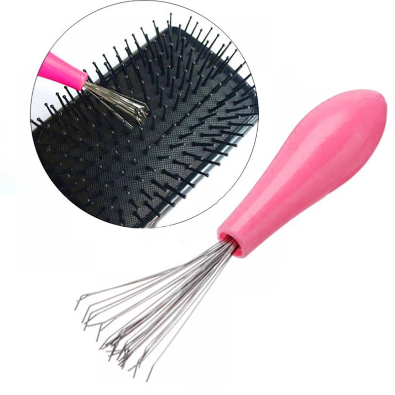 Comb Hair Brush Cleaner Plastic Metal Cleaning Remover Embedded Tool Remover Handle Hair Tangle Comb Hairdressing Accessories