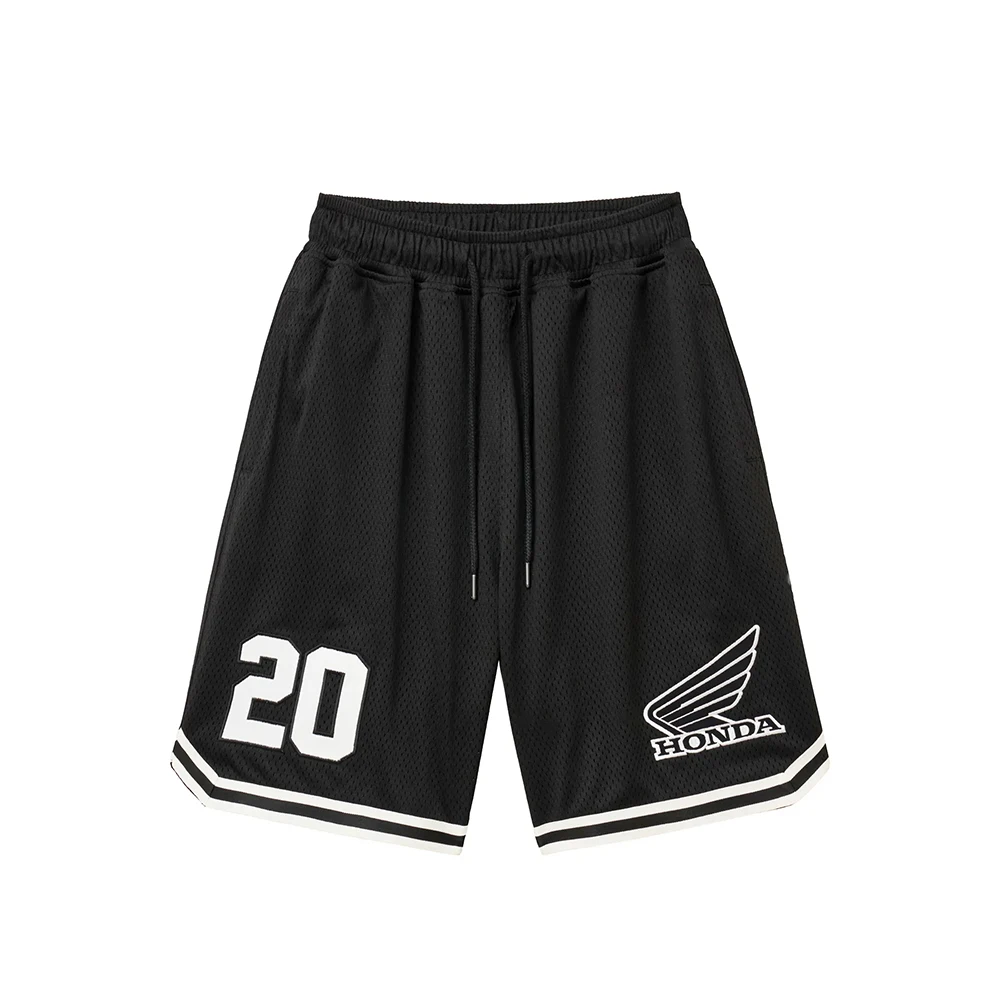 Sommer Neue Honda Herren Damen Modische Lässige Sportshorts Y2K Übergroße Atmungsaktive Schnelltrocknende Rennshorts Motocross-Shorts