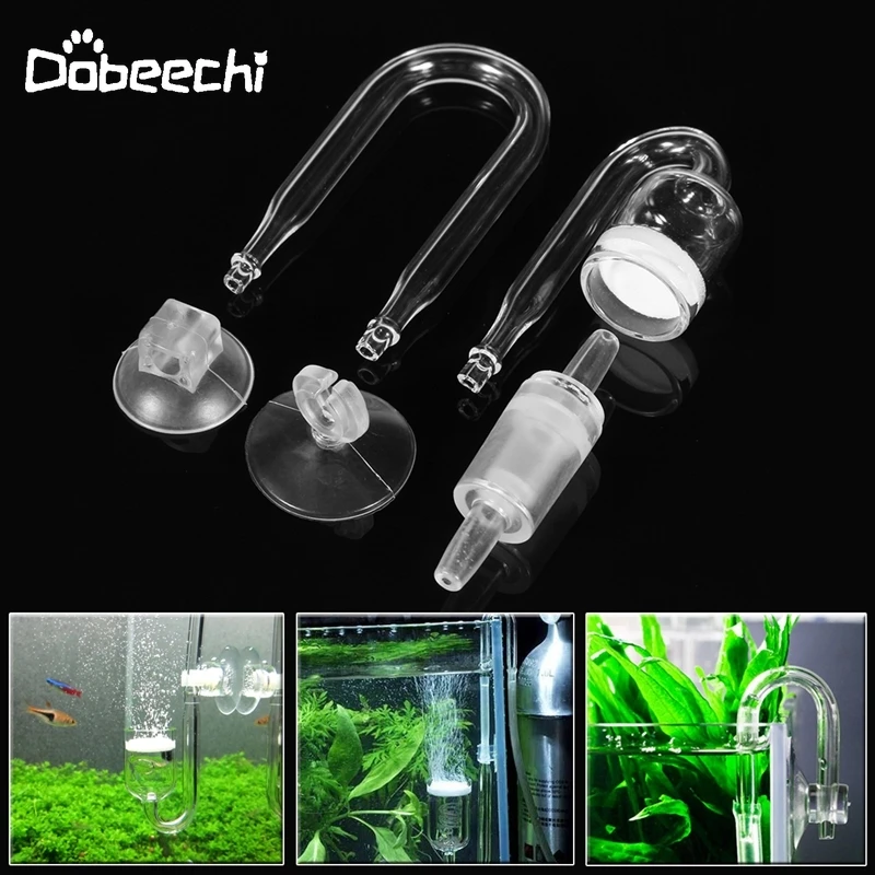 

1 Set Aquarium Co2 System Diffuser Check Valve U-Glass Refiner Elbow Check Valve DIY Diffusion Regulator Aquarium Accessories