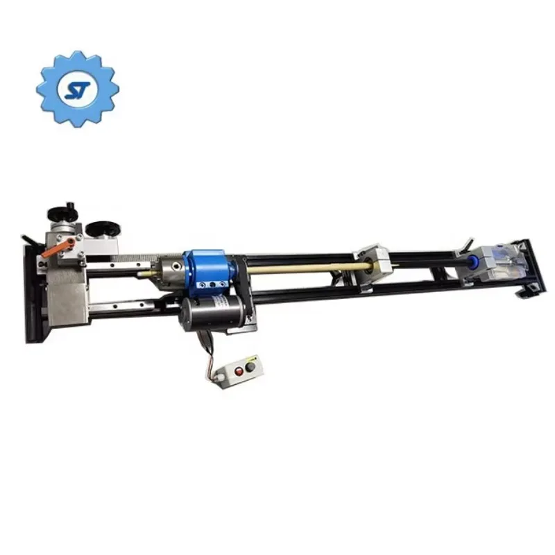 

Portable Manual Lathe Machine for Family Use Small Turning Center for Pool Hall Room Billiards Cue Tip Butt Drill Hole Repairing