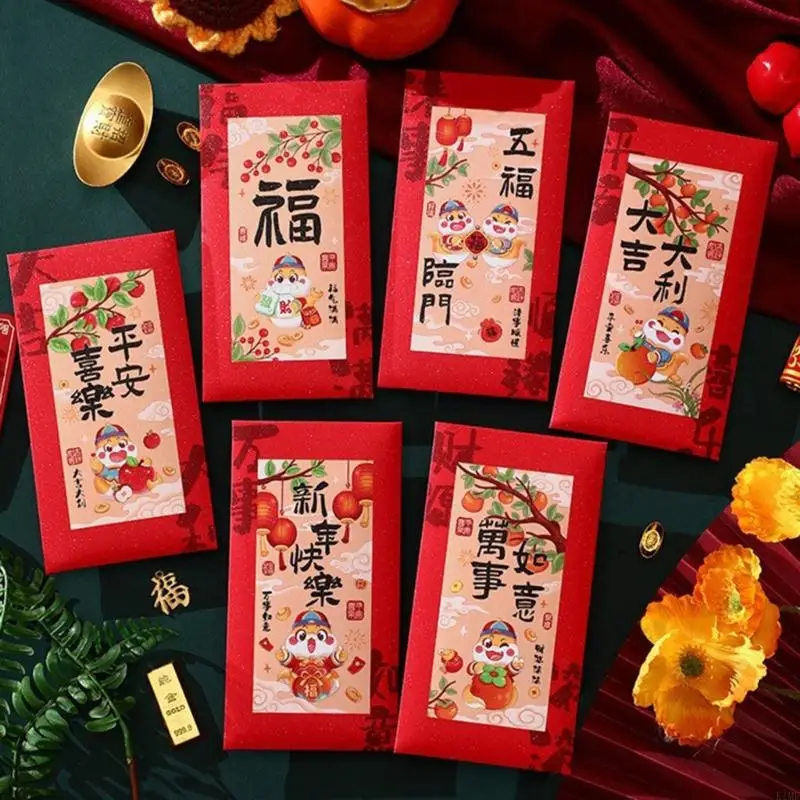 6pcs/4pcs Snake Year Rednes