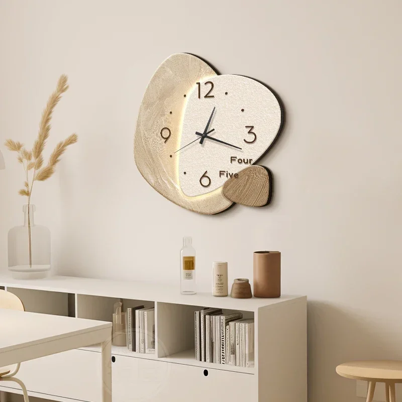 

Clock Wall Clock Living Room New Simple Modern Restaurant Creative Hanging Pictures Watch Hanging Wall High-end Murals