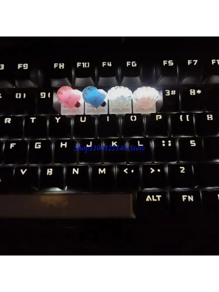 

P9FA Individuality OEM Keycap Pink Anime Cartoon DIY Cap Switch Mechanical Gaming Keyboard Caps