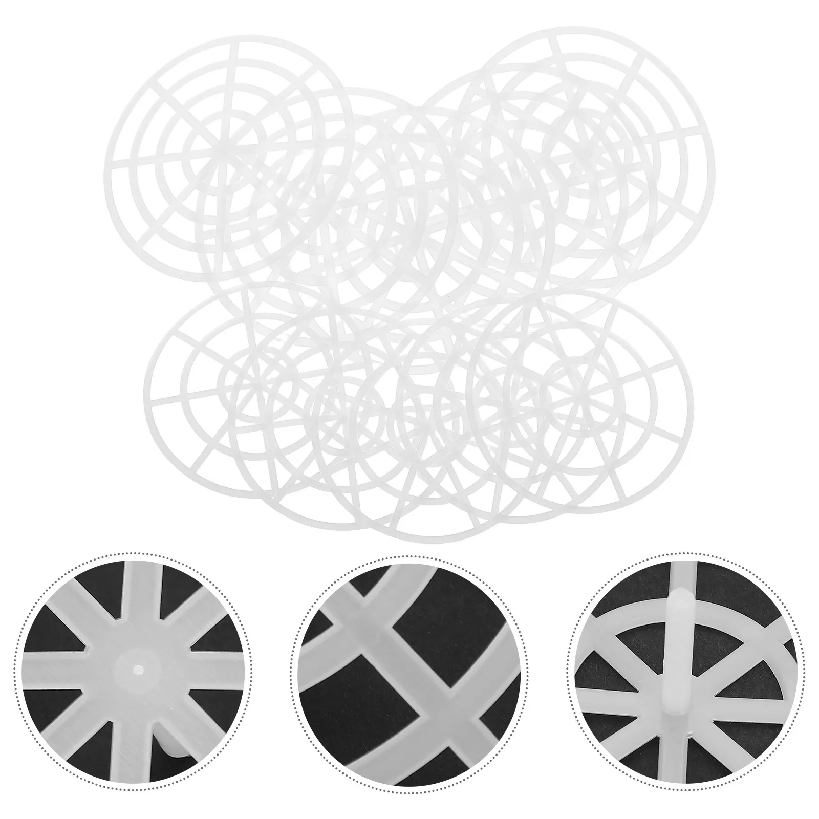 

10Pcs Mesh Plate for Pickling Tight Grid Structure Fermenting Jar Presser Weight for Homemade Kimchi Canning Jar Press Tool