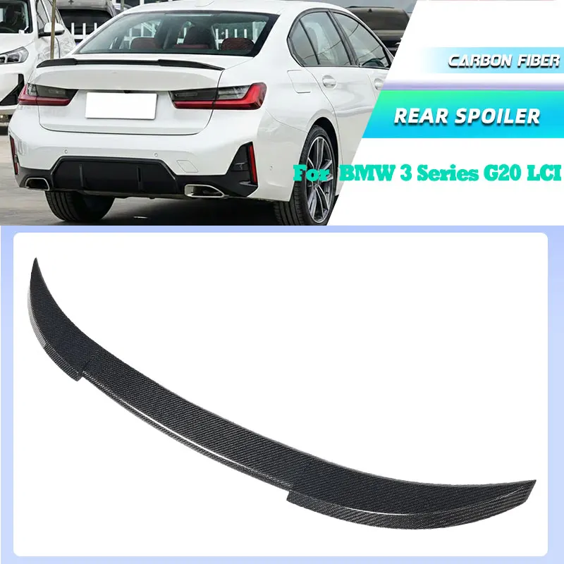 

Full Carbon Fiber Car Rear Trunk Spoiler Wings for BMW 3 Series G20 LCI 2023-2025 Racing Rear Spoiler Boot Wing Lip Body Kit