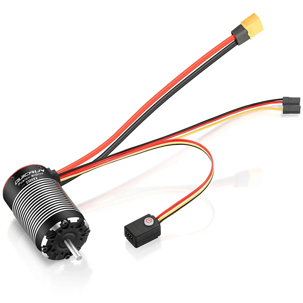 HOBBYWING QuicRun Fusion 8lGHT Bürstenloser 2300KV 2-in-1 Motor 80A ESC für RC 1:8 Crawler Auto – Detail 10