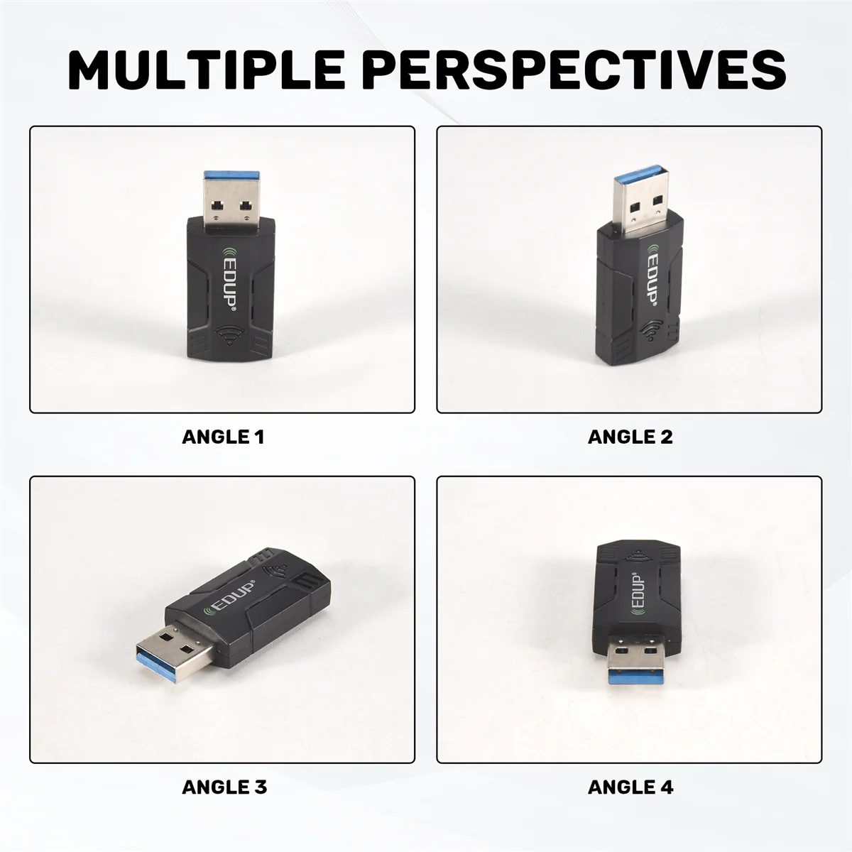 

A46U EDUP 1300M USB3.0 Wireless Network Card WiFi Adapter 2.4G & 5G Dual Band Stable Signal Adapter for PC Desktop Laptop
