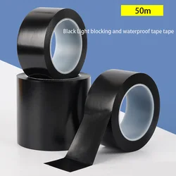 1Roll 50M Black Film High Temperature Resistant Shading Waterproof Tape