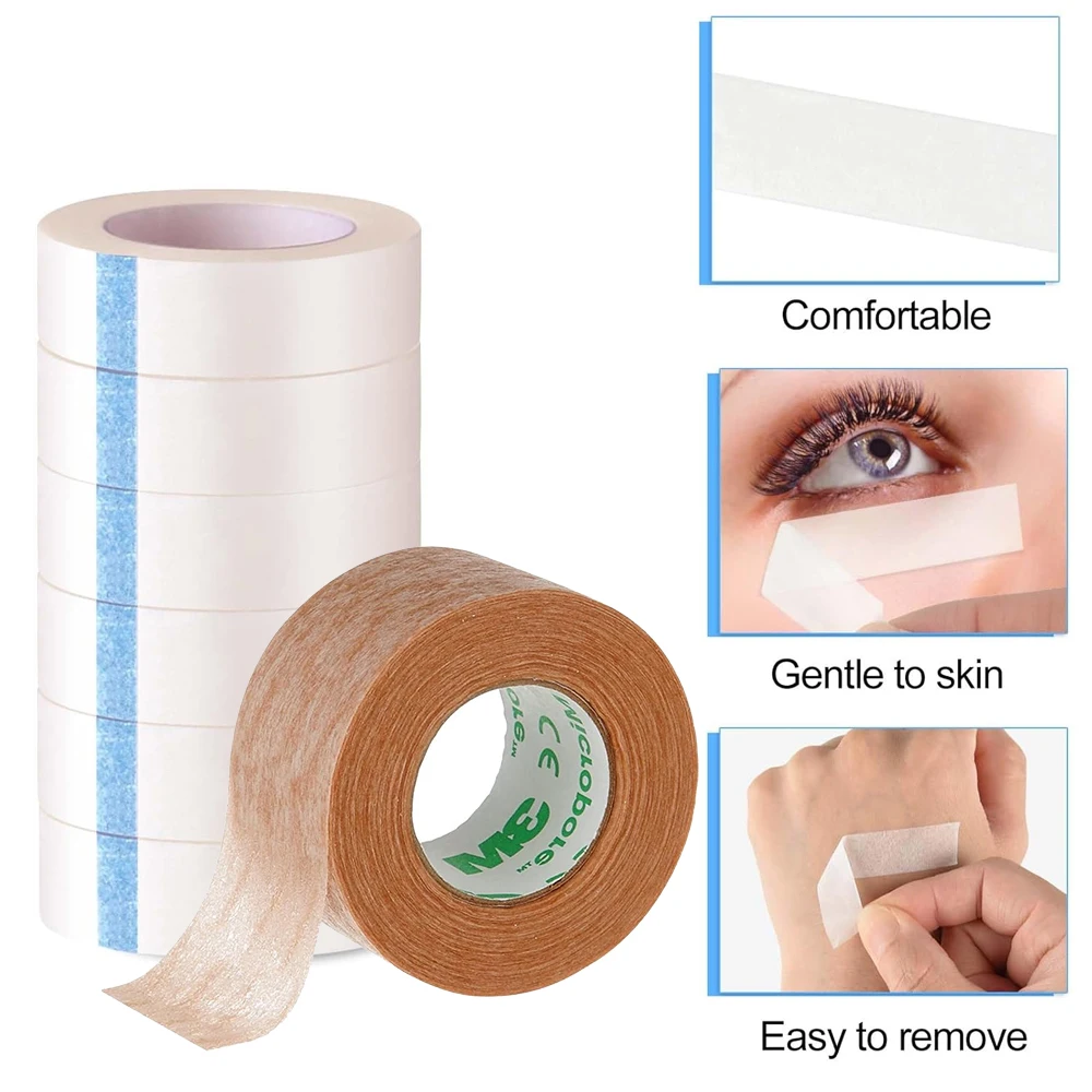 5 Rollen Mikroporen-Tape, atmungsaktives Papierband, latexfreies Papier-Sporttape, einzeln verpackte Papierbandagenrollen – Detail 2