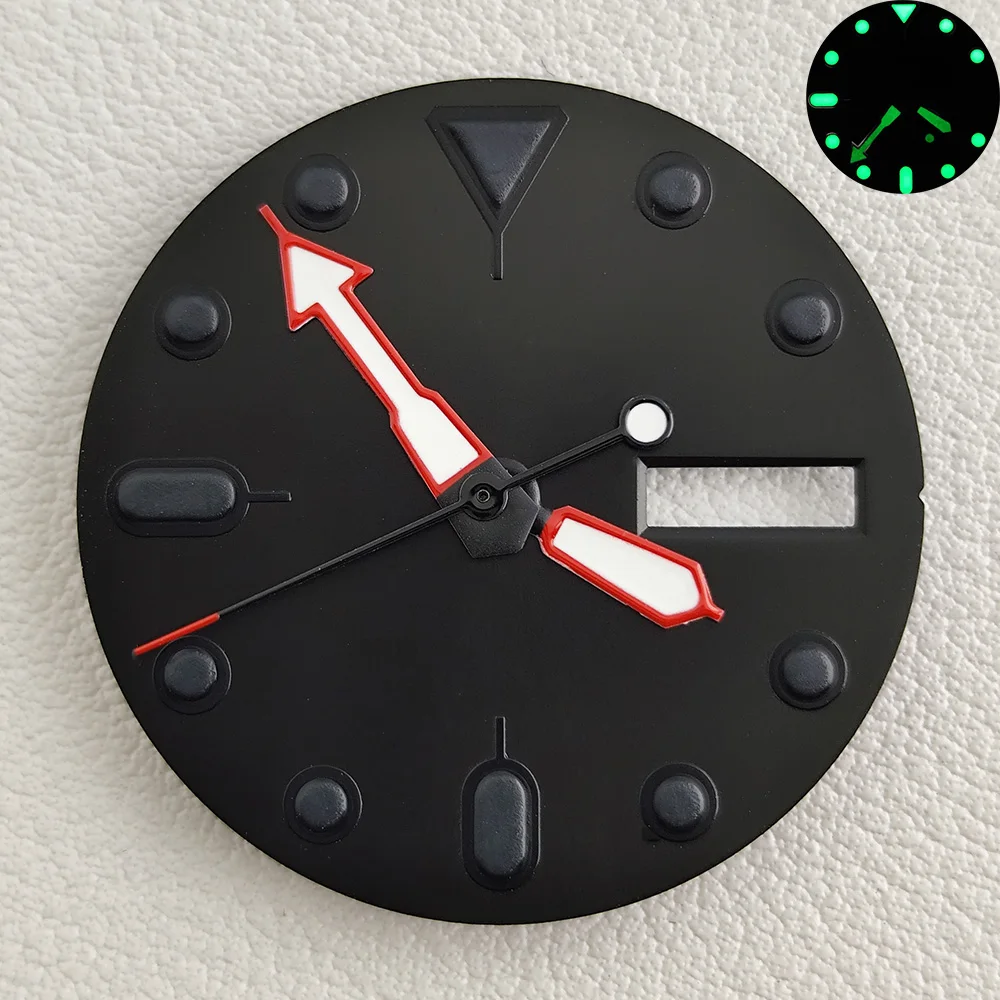 قرص 28.5 ملم NH36 قرص NH35NH36 عقارب C3 مناسب لساعة NH36 3 الساعة 3.8 ملحقات الساعة