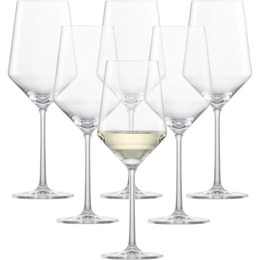 Copa de vino blanca pura sauvignon blanc (juego de 6), elegantes copas de vino para vino blanco, copas de cristal tritan aptas para lavavajillas,