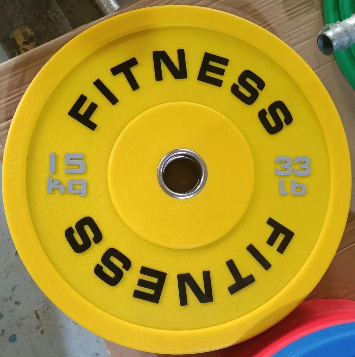 

Environment-friendly Cpu Barbell Disc 15kg Training Bumper Plates Weight Set