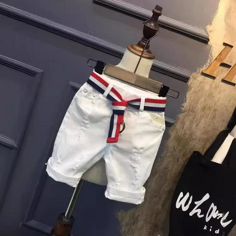 

Baby Kids Pants Boys Shorts Summer Shorts Thin Boy Clothes (Gift Belt 2 to 6 Years Baby Boys Shorts for Boy Casual Solid
