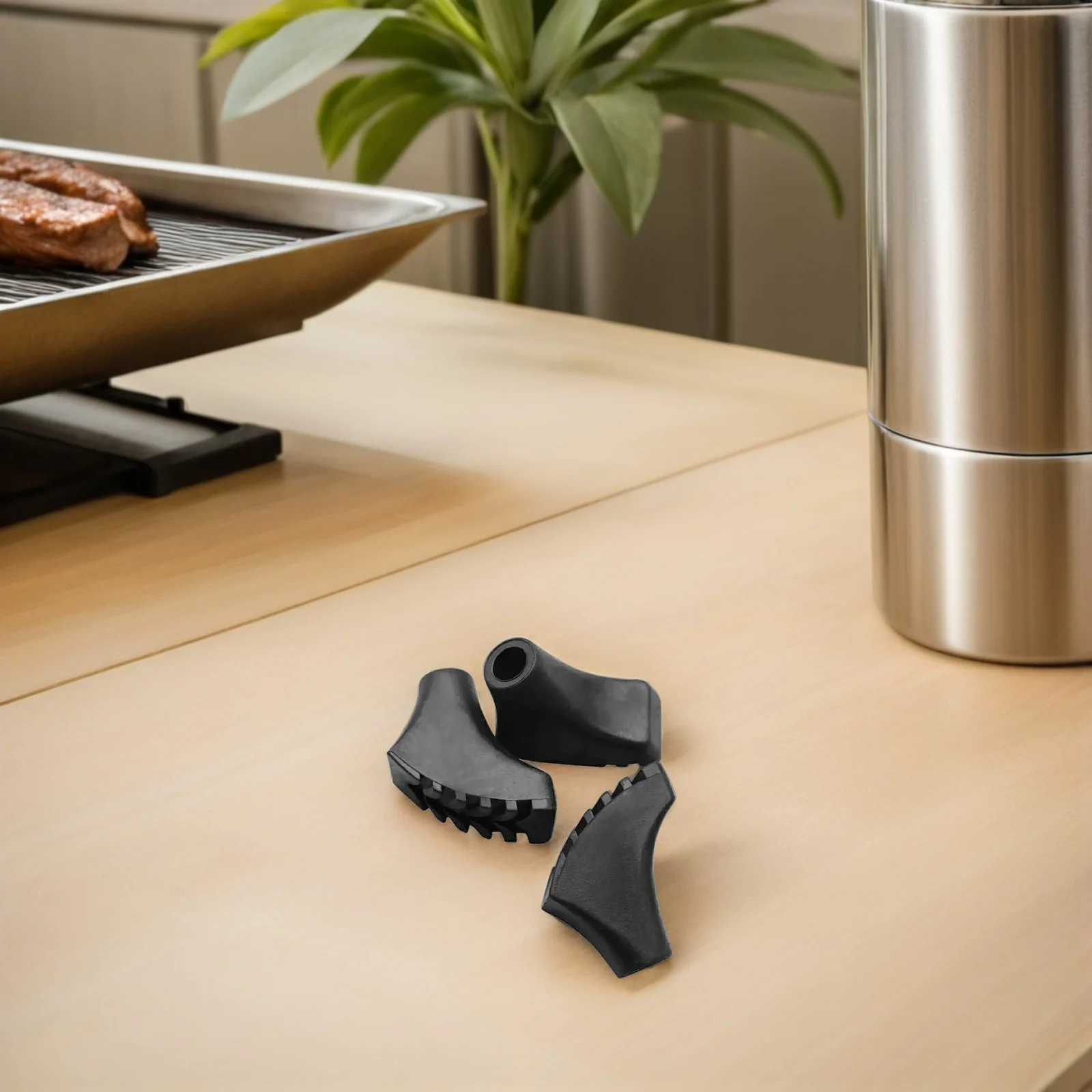 

12Pcs Trekking Pole Tips Replacement Rubber Caps Durable Anti-Slip Hiking Stick Ends Protector Accessories Trekking Cane Tips