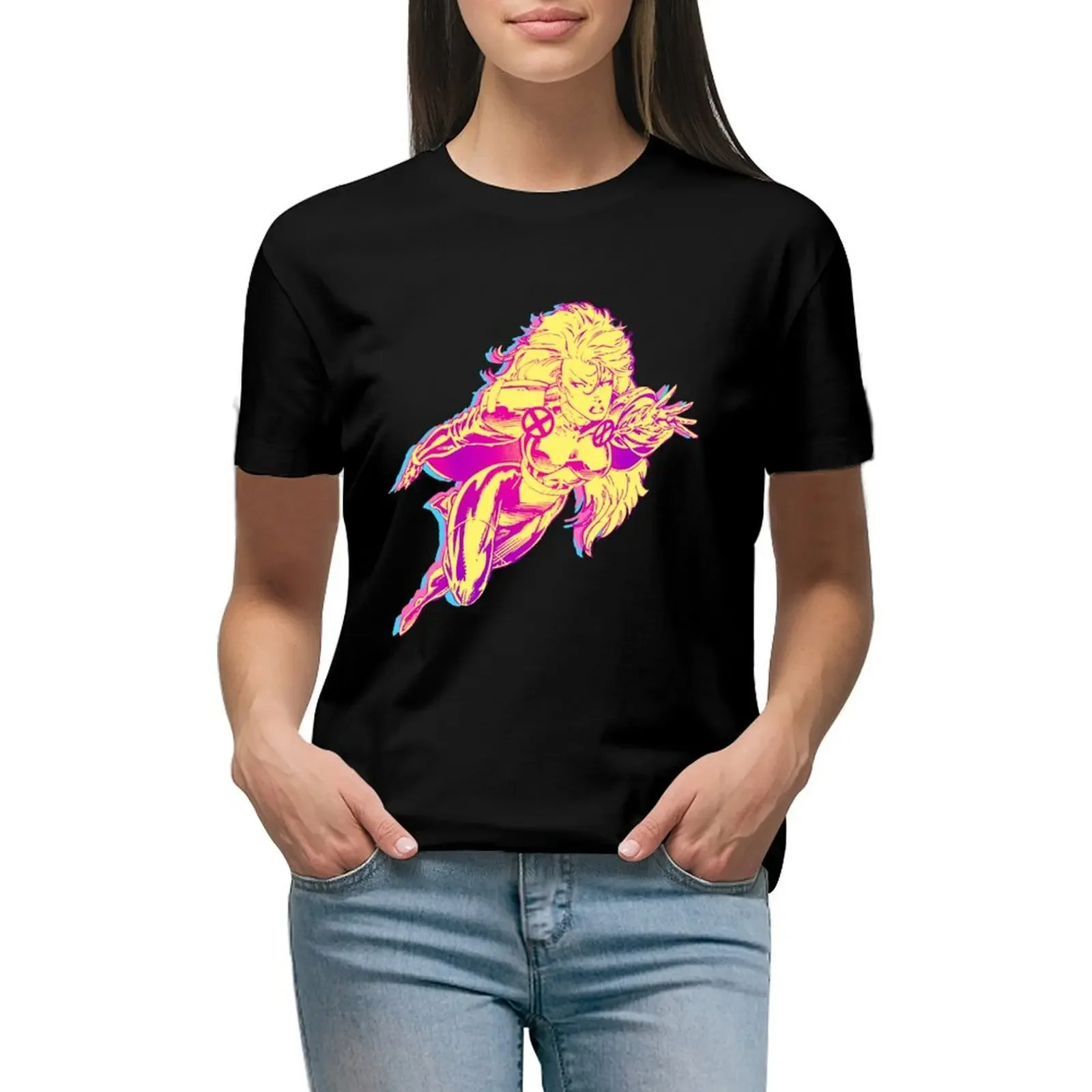 

90’s Retro Jim Lee X-Men Storm T-Shirt female vintage customs design your own plain designer clothes Women luxury