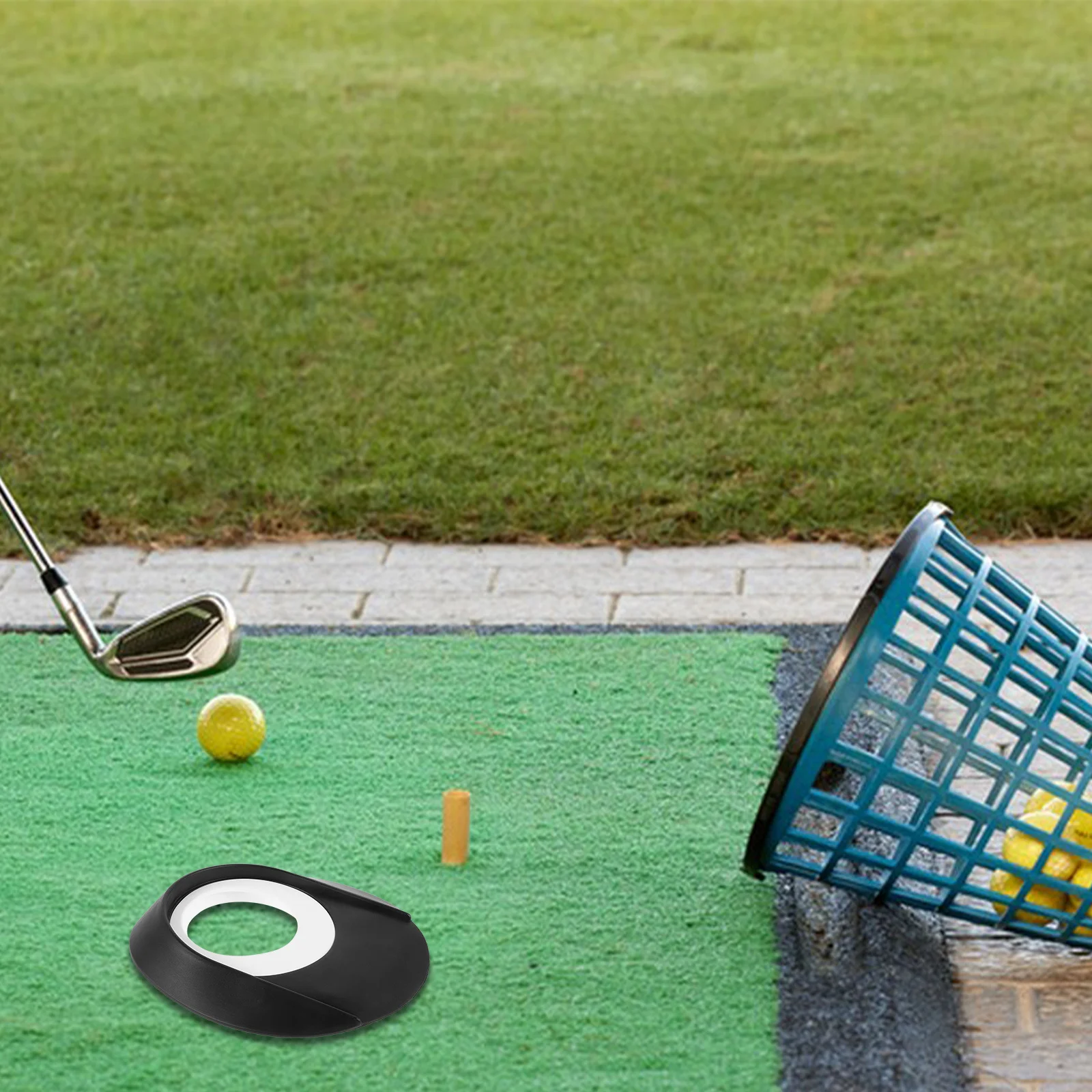 

Golf Training Indoor Putting Mat Plastic Removable Putting Plate Compact Portable Practice Golf Hole Cup Golfs Training Tool