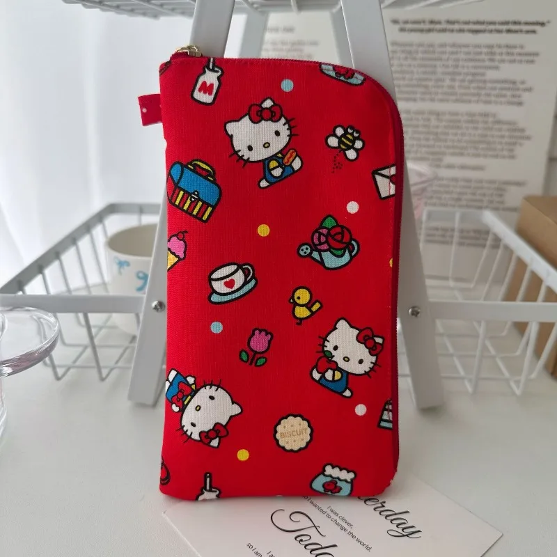 

Hello Kitty Glasses Storage Bag Cute Cartoon Canvas Women Accessories Sunglasses Dustproof Scratch resistant Bag Gift Wholesale