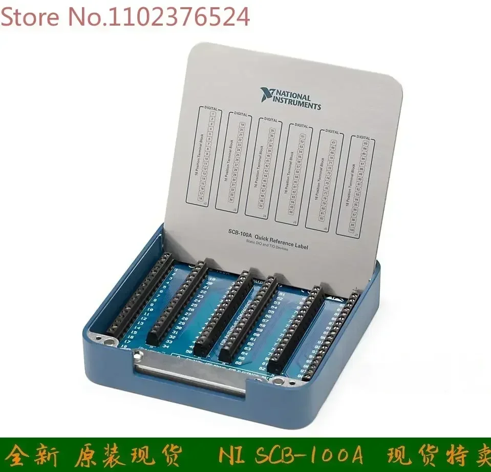 Brand new NI SCB-100A noise resistant shielded I/O junction box 785024-01, original and genuine