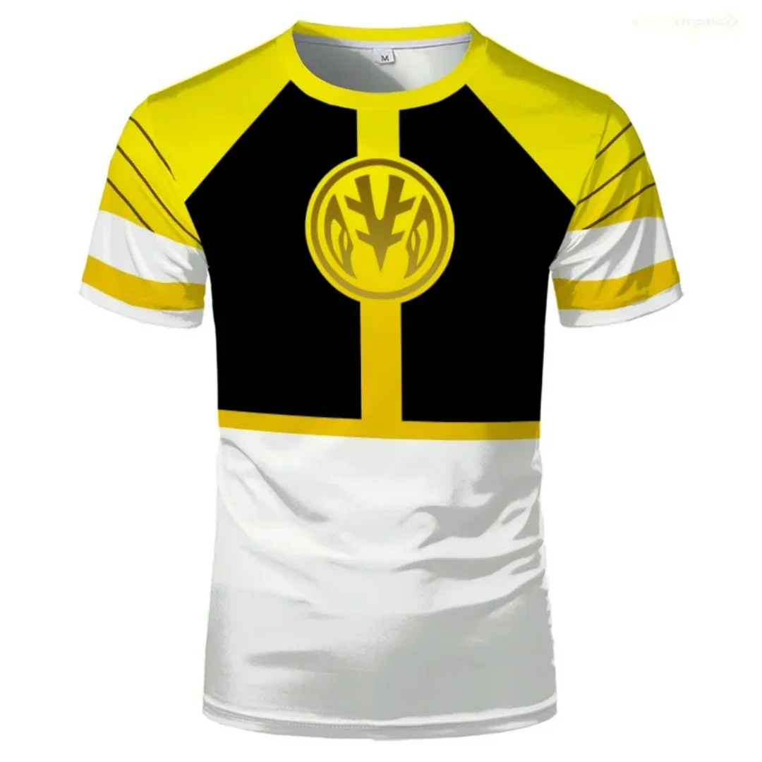 Camiseta Gráfica Nova Mighty Morphin Ranger 2026 para Homens, Mulheres e Crianças, Camiseta Engraçada Estilo Harajuku