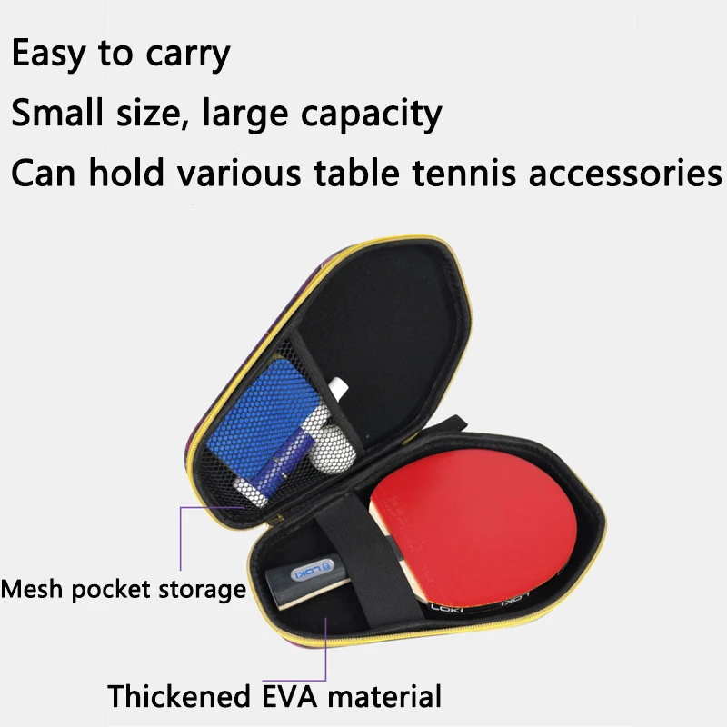 Hard Racquet Table Tennis Racket Cover Bag LOKI EVA Sport Bags High Quality Waterproof Protection Case for Ping Pong Paddle