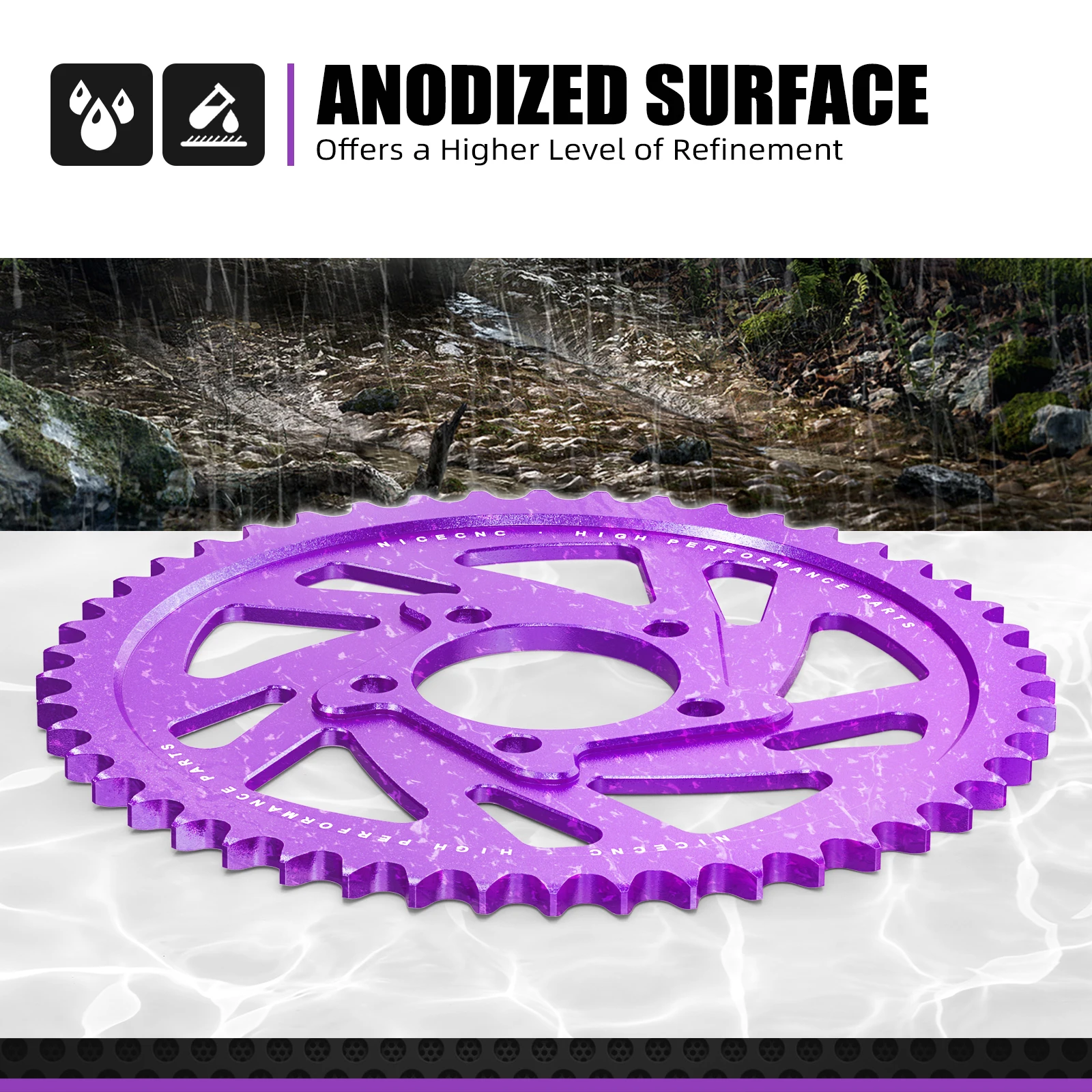 NICECNC Für Surron Light Bee X 48T Kettenrad Kettenschutz Für Sur-Ron Light Bee S L1E Für Segway X160 X260 Elektrische Dirt Bike – Detail 7