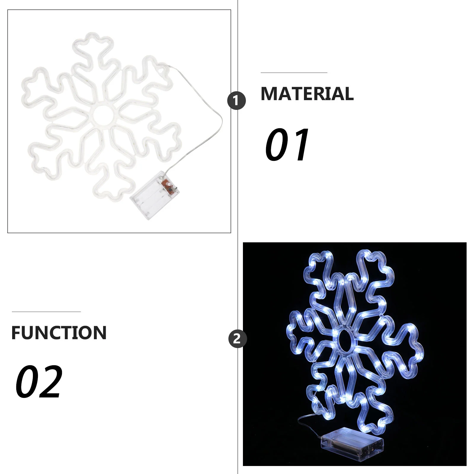 عيد الميلاد ندفة الثلج النمذجة ضوء ديكور داخلي ضوء الليل الأبيض شكل إبداعي فريد تأثيرات الإضاءة النمذجة مصباح