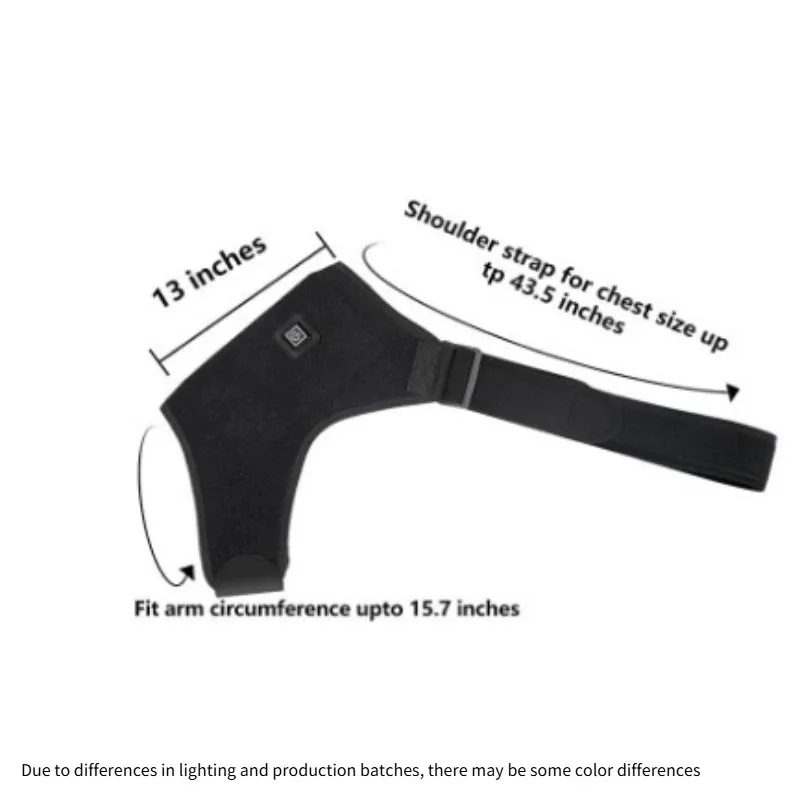USB Electric Shoulder Brace Amr Pad 3 Gear Heated Massage Shoulder Support Massage Belt Gifts Health Care Keep Warm