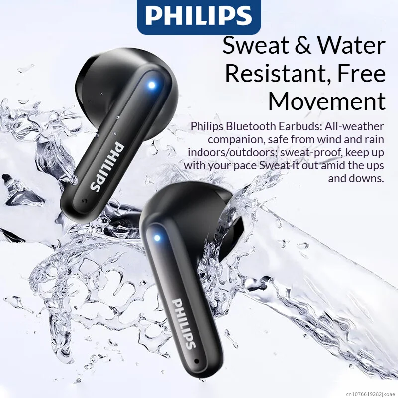 New Philips TAT1199 Earphone Wireless Bluetooth 5.4 Call Noise Reduction Earbuds HiFi Stereo Gaming Music Headphone Long Standby - view 2