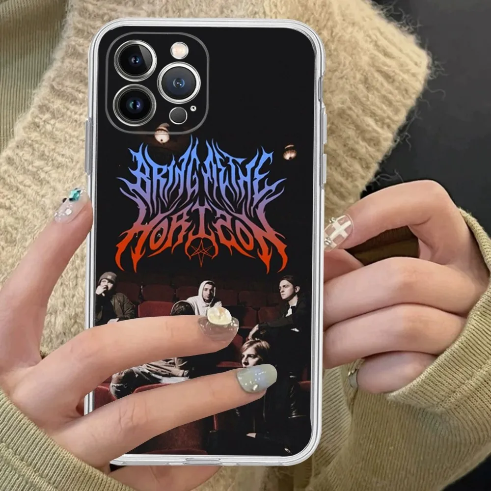 BMTH B-Bring Me The H-Horizons Phone Case Silicone Soft For Iphone 16 15 14 13 12 11 Pro Mini XS MAX Plus X Cover