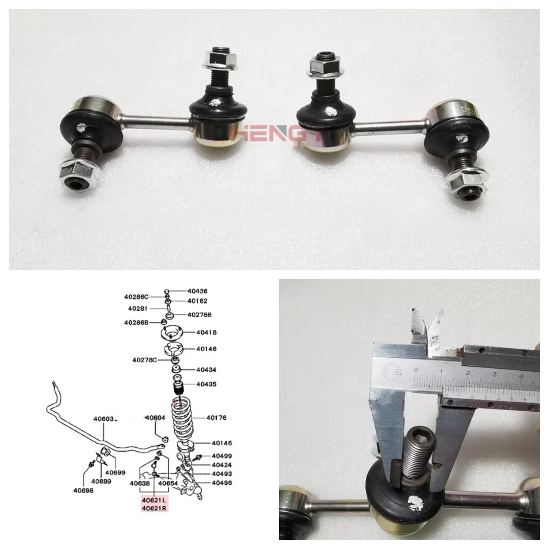 Front Suspension Stabilizer Bar Small Link Ball Joint For Pajero Montero V63 V73W V77W V78W MR374521 MR374522 4056A106 4056A105