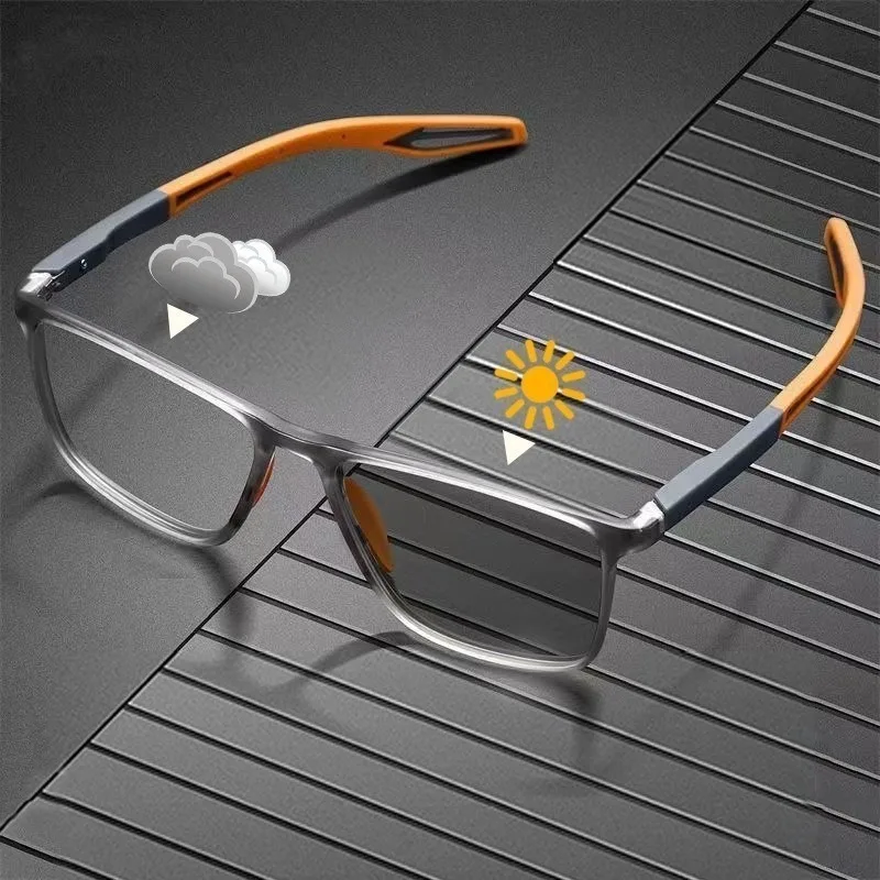 Photochrome + Anti-Blaulicht + Lesebrille, hochwertiger junger Slyle für ältere Menschen – Detail 5