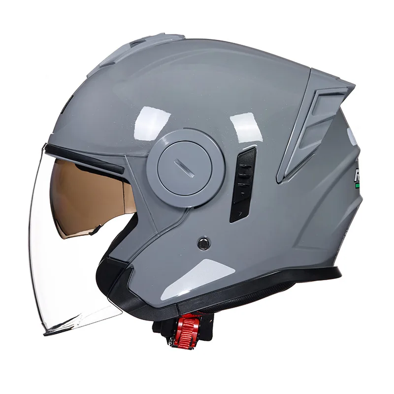 

RNG Brand Motorcycle 3/4 Helmet Riding Helmet Electric Bike Detachable Inner Lining Ear Protection Multi Hole Breathable Helmet