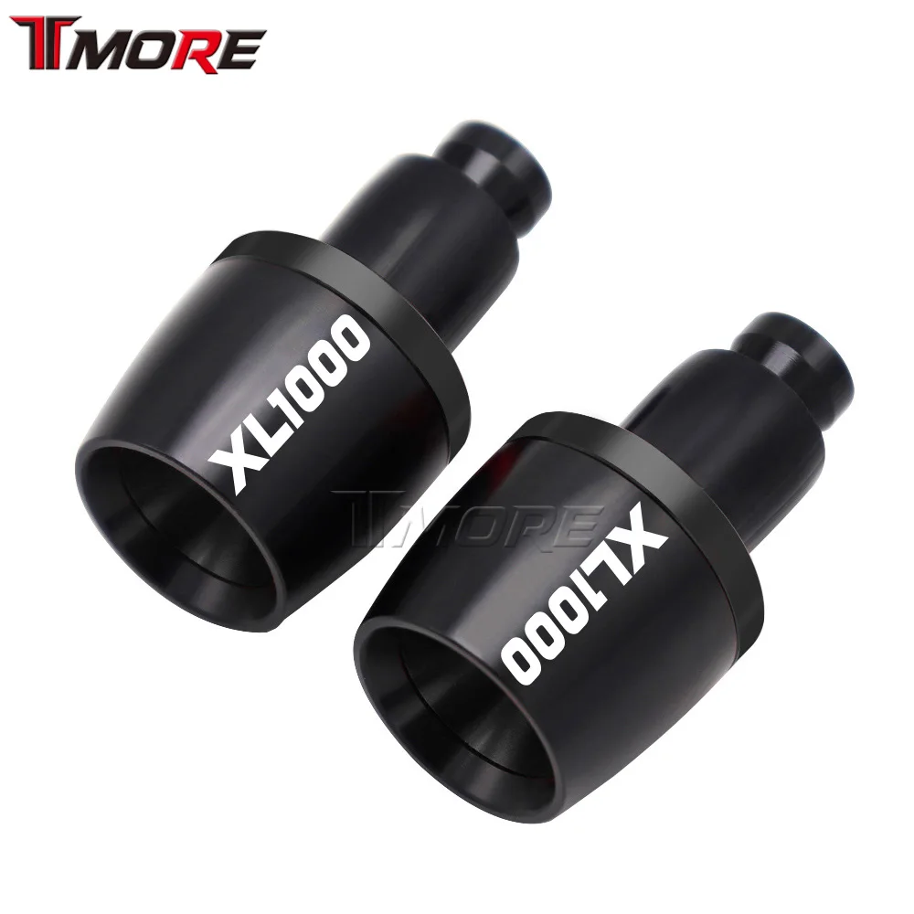 For Honda XL1000 XL 1000 1999 2000 2001 2002 Motorcycle Universal Aluminum Handlebar Grips Bar Ends Cap Counterweight Plug Slide