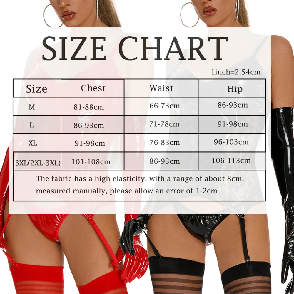 

Black/Red Women Hot Erotic Lingerie Lace Tight Tank Tops Shiny Wet Look Pu Leather Vest+G-strings Sexy Spaghetti Strap Camisoles