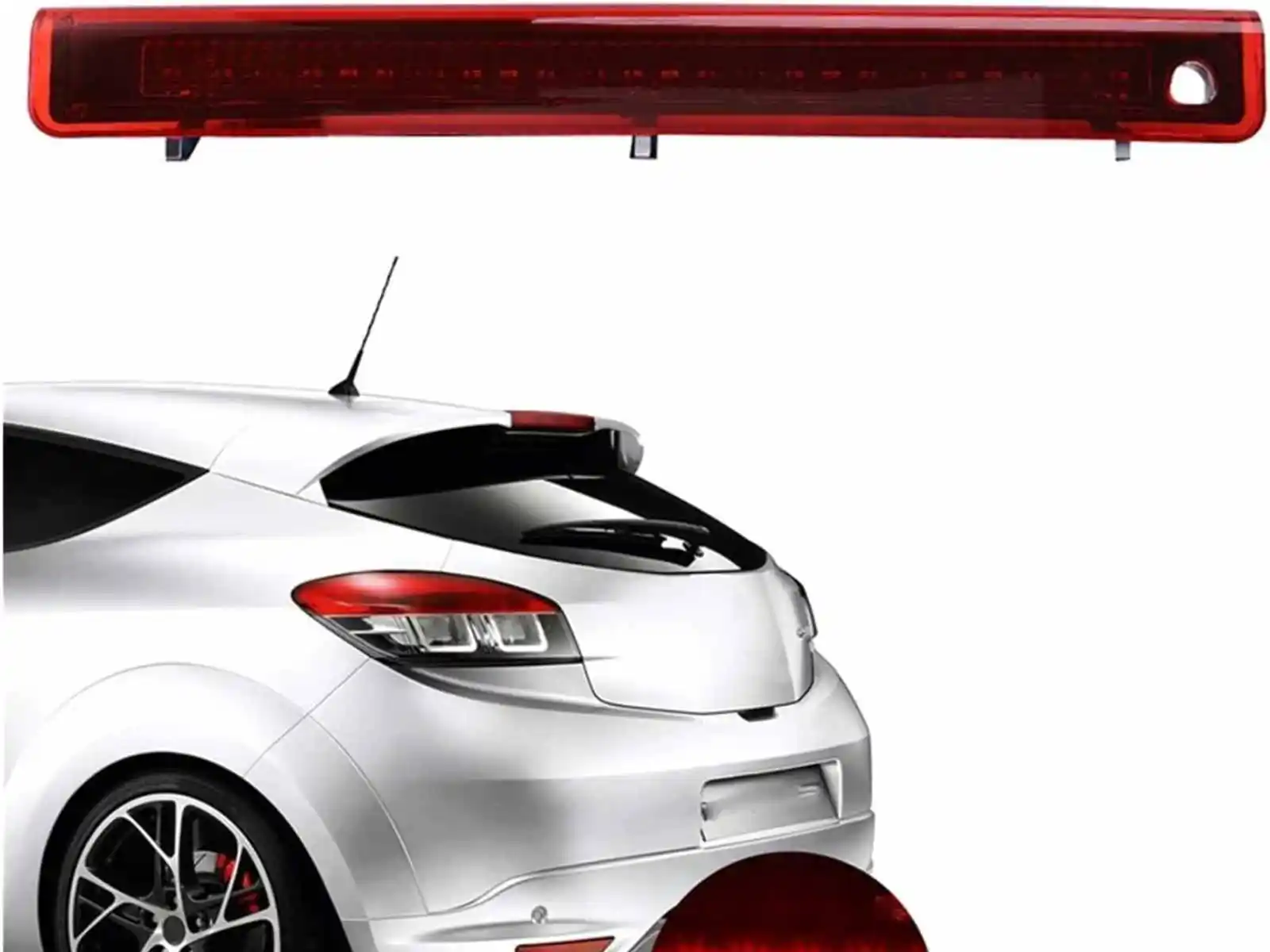 سيارة LED الخلفية عالية المستوى 3rd الفرامل وقف الضوء لرينو ميجان MK III عالية الجودة سيارة إكسسوارات مضيئة الأحمر 2008-2016
