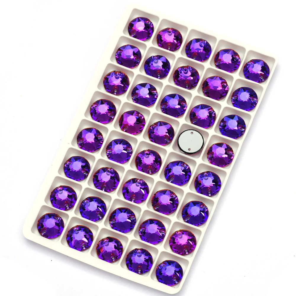PUBRILEX Großhandel K9 Strass-Kanten mit Facetten XIRIUS Flache Aufnähsteine für Kleidung, Taschen, Glas, Nähsteine – Detail 12