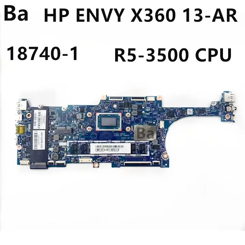 

For HP ENVY X360 13-AR Laptop Motherboard 18740-1 With R3-3300/R5-3500 8G CPU 100% test L53450-601