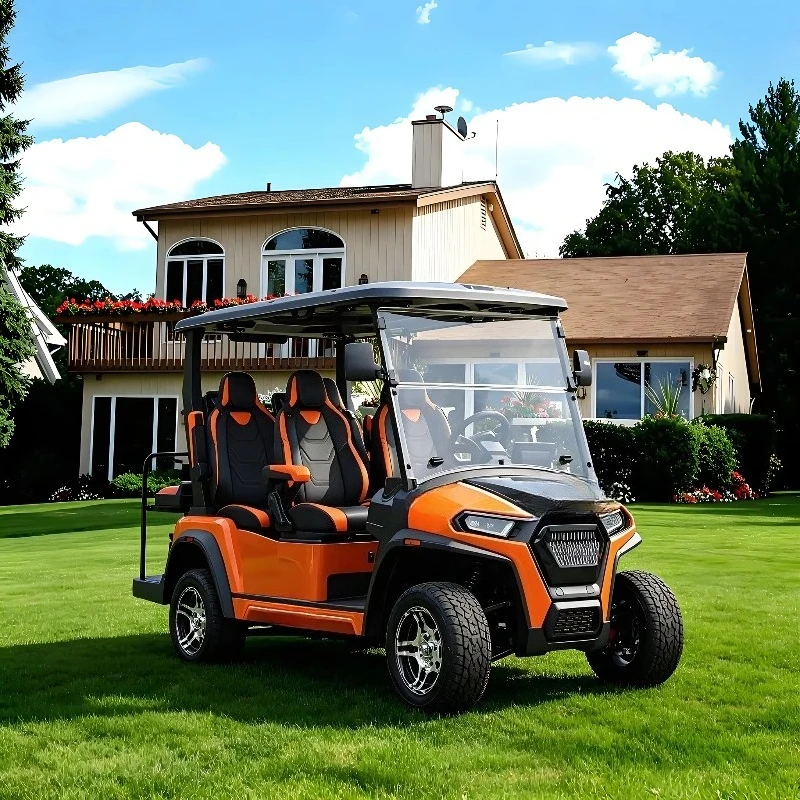 4-Seater  Off-Road Electric Golf Cart 72V Independent Suspension 4-Wheel Disc Brake Custom 4X4 Buggy Resort Golf Course