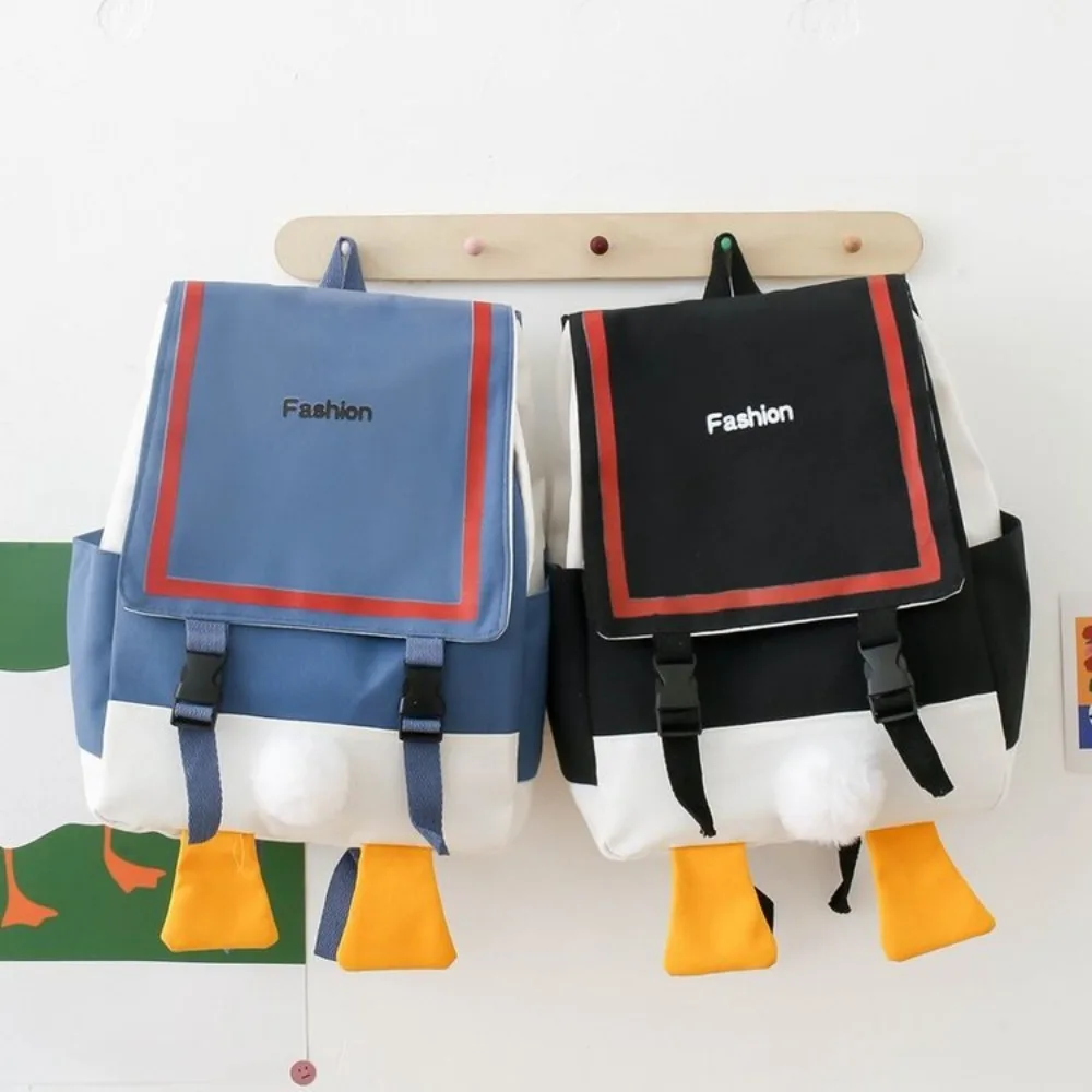 

Модный вместительный холщовый рюкзак на утиной ягодице Корейская версия женский рюкзак регулируемая сумка для книг для студентов