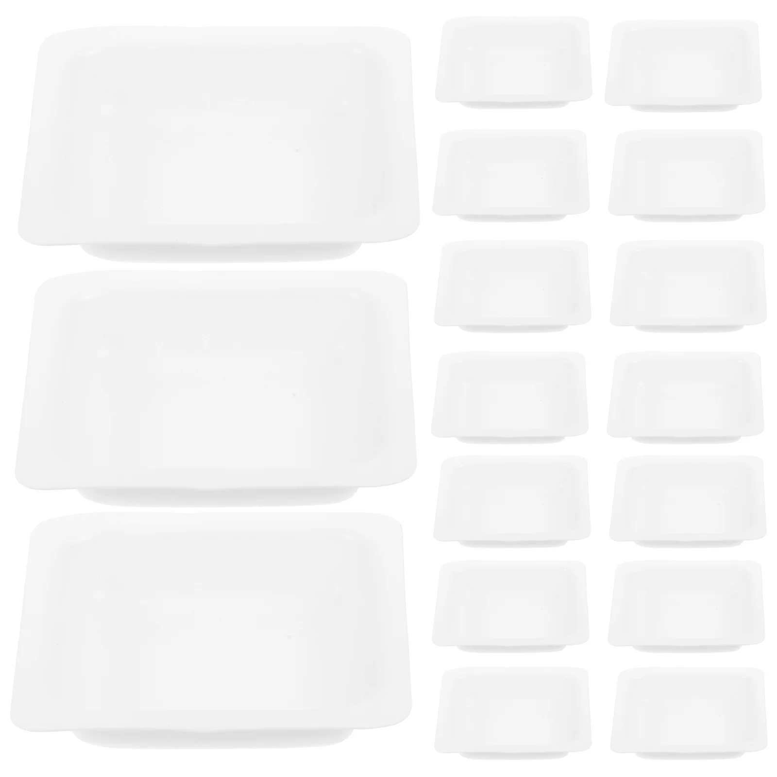 

100 Pcs Weighing Dish Plate Plates Sample Trays Small Plastic Labs Supplies Reusable Pans