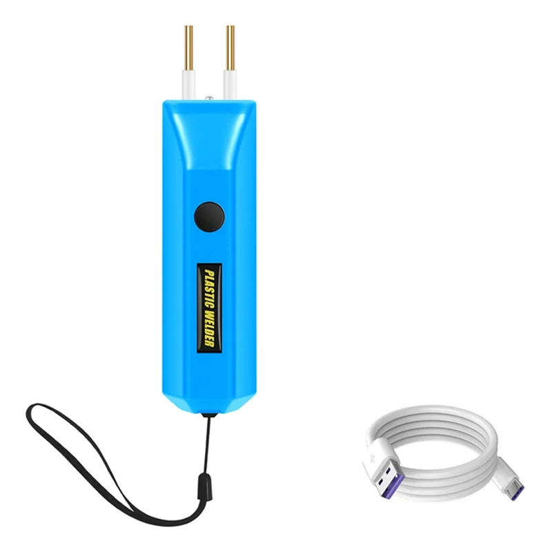 

Classy-Plastic Welder Kit Crack Repair Tool 2In1 Hot Plastic Portable Charging Cable Blue