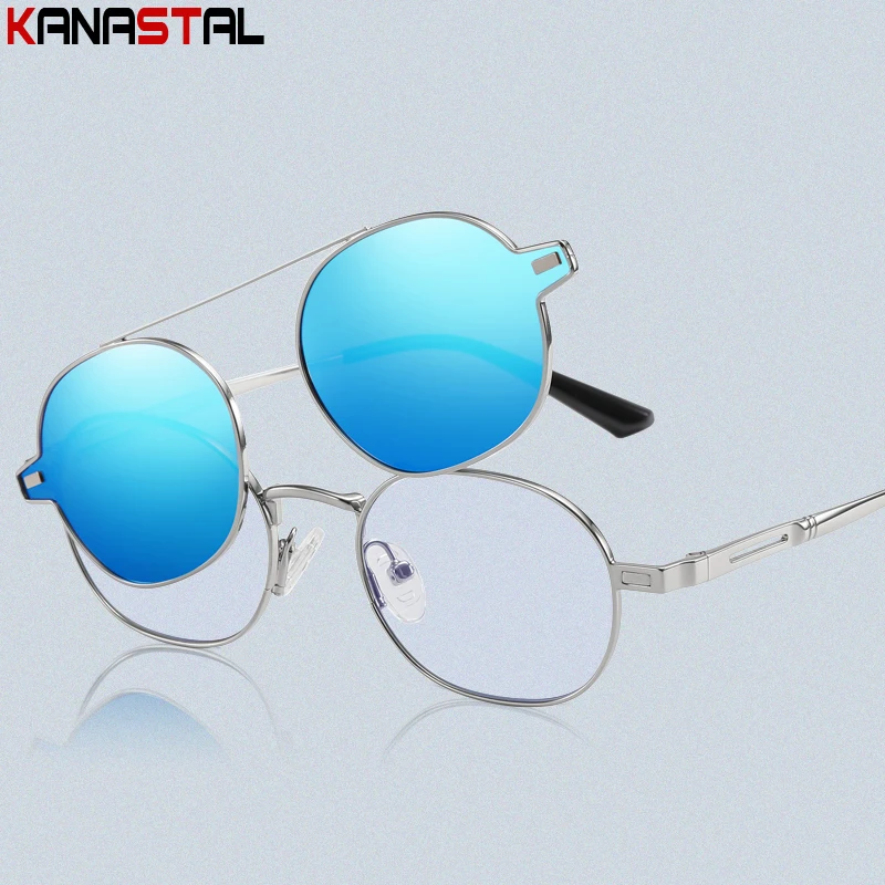 

Men Polarized Sunglasses Oval Eyeglasses Frame Women Blue Light Blocking Reading Glasses Optics CR39 Lenses Prescription Eyewear