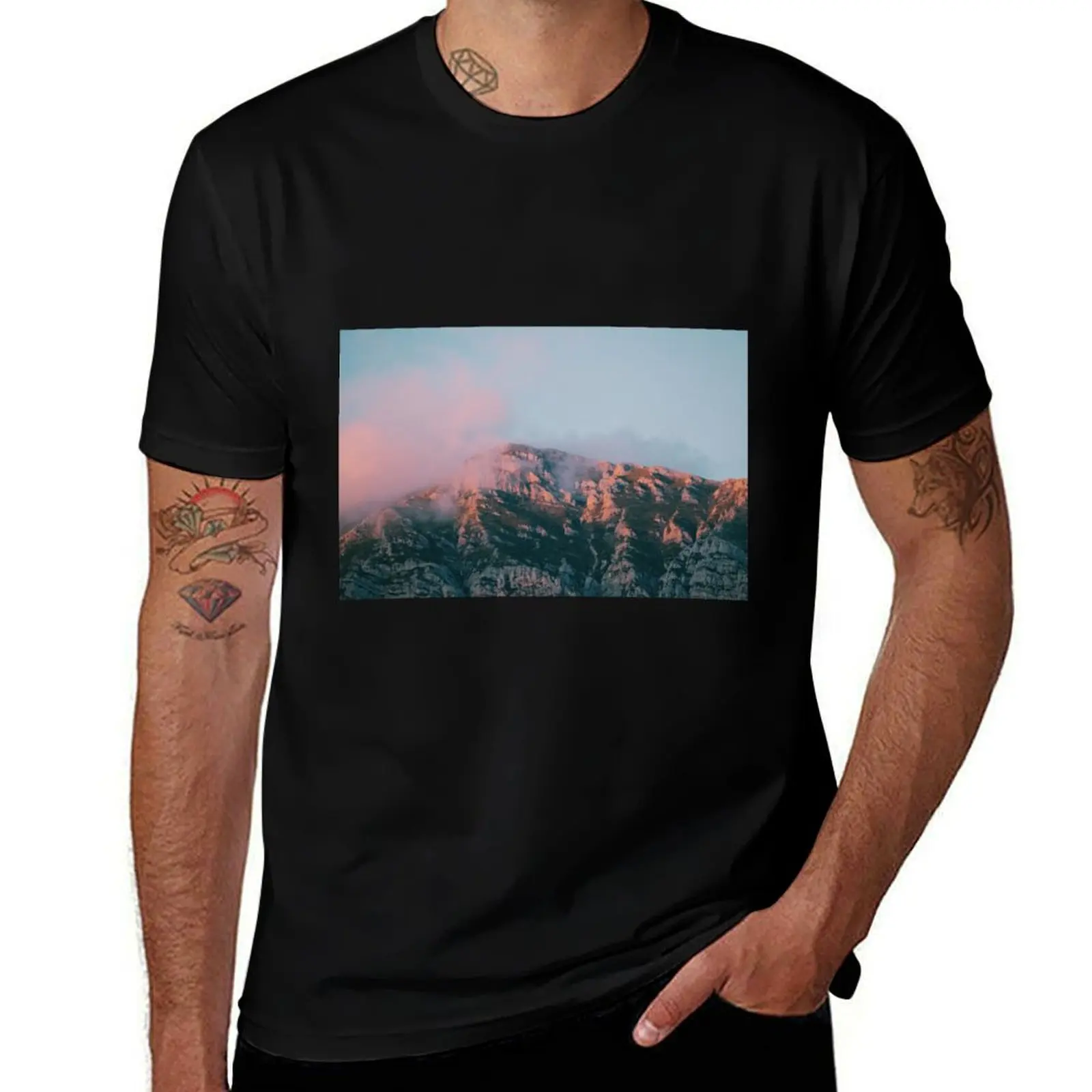 

Mountains in the background VI T-Shirt t shirts for man graphic vintage t shirts for man cotton soft T-Shirt